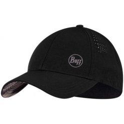 Czapka z daszkiem BUFF SUMMIT CAP IKUT. Czarne czapki damskie Buff, bez wzorów, sportowe. W wyprzedaży za 104.93 zł.