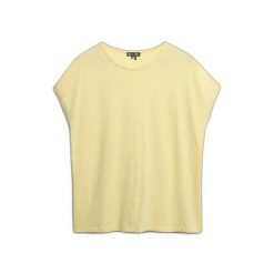 Damska koszulka o luźnym kroju Superdry Studios. Żółte bluzki damskie Superdry, bez wzorów, bez kołnierzyka, bez ramiączek. Za 109.55 zł.