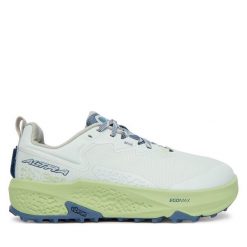 Buty do biegania Altra. Zielone obuwie sportowe damskie Altra, bez wzorów, bez zapięcia, do biegania. Za 799.99 zł.