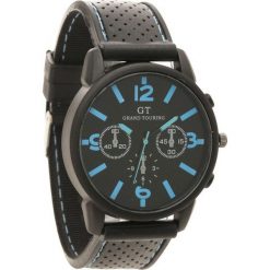 Czarno-Niebieski Zegarek Unclutter. Czarne zegarki męskie Born2be, bez wzorów. Za 29.99 zł.