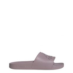 Klapki basenowe dla dorosłych Adidas Adilette Aqua. Czerwone klapki damskie Adidas, bez wzorów, sportowe, bez obcasa, bez zapięcia. Za 89.99 zł.