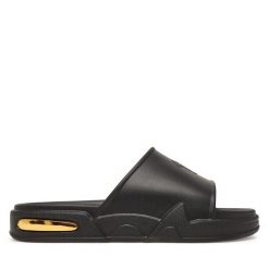 Klapki Giuseppe Zanotti. Czarne klapki męskie Giuseppe Zanotti, bez wzorów, bez zapięcia. Za 930.99 zł.
