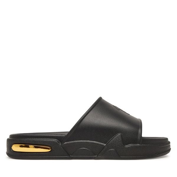 Klapki Giuseppe Zanotti. Czarne klapki męskie Giuseppe Zanotti, bez wzorów, bez zapięcia. Za 645.99 zł.