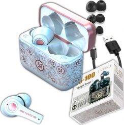 Słuchawki Bezprzewodowe Douszne Sportowe z MIKROFONEM TWS POWERBANK TS-100. Słuchawki bezprzewodowe Marwik. Za 91.89 zł.
