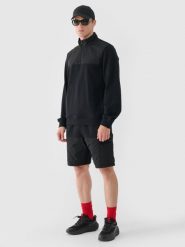 4F Spodenki casual męskie - czarne XL. Czarne szorty męskie 4F, bez wzorów, z bawełny, casualowe. W wyprzedaży za 79.99 zł.