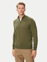 BOSS Sweter H-Ebenji 50565499 Zielony ciemny Regular Fit. Zielone swetry męskie Boss, m, bez wzorów, z wełny, bez kołnierzyka, bez ramiączek. Za 749.99 zł.
