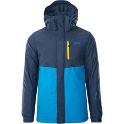 Męska Kurtka Namparo. Niebieskie kurtki sportowe męskie Hi-tec, m, bez wzorów, z materiału, z kapturem, narciarskie. Za 838.99 zł.