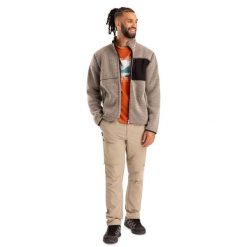 Trespass Maclarenton - Męska kurtka polarowa At400 Beige Marl. Brązowe kurtki męskie Trespass, m, bez wzorów, z polaru, sportowe, bez kaptura. Za 326.99 zł.