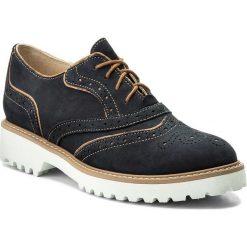 Oxfordy SERGIO BARDI - Formello SS127334118RB 407. Niebieskie półbuty damskie Sergio Bardi, bez wzorów, z materiału, bez obcasa, na obcasie, bez zapięcia. W wyprzedaży za 209.00 zł.