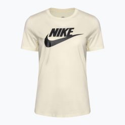 Koszulka damska Nike Sportswear Club Essentials Logo. Białe koszulki sportowe damskie Nike, m, bez wzorów, bez ramiączek. Za 129.99 zł.