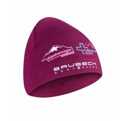 Czapka wełniana unisex Brubeck #JESTEMZGOR #WSPIERAMGOPR. Fioletowe czapki damskie Brubeck, bez wzorów, z elastanu. Za 79.99 zł.