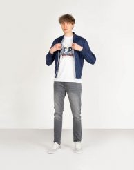Invicta Kurtka "Bomber" | 4431804 | Mężczyzna | Biały, Niebieski. Białe kurtki męskie Invicta, m, bez wzorów, z poliamidu, bez kaptura. W wyprzedaży za 269.00 zł.