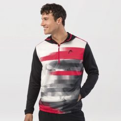 Bluza z kapturem męska TOPSPIN. Czarne bluzy męskie Head, l, bez wzorów, z materiału, z kapturem, tenisowe. W wyprzedaży za 336.00 zł.