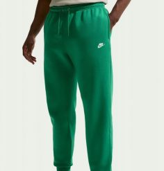 Nike Spodnie męskie Club BB Jogger zielone FN3787 365 L. Zielone spodnie sportowe męskie Nike, l, bez wzorów. Za 239.65 zł.
