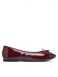 Tommy Hilfiger Baleriny Th Charm Patent Ballerina FW0FW09481 Bordowy. Czerwone balerinki damskie Tommy Hilfiger, bez wzorów, z lakierowanej skóry, bez obcasa, bez zapięcia. Za 409.99 zł.