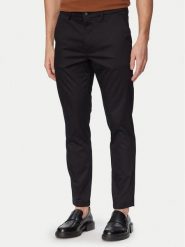 BOSS Spodnie materiałowe P-Kaiton1 50553841 Czarny Slim Fit. Czarne spodnie materiałowe męskie Boss, bez wzorów, z bawełny. Za 699.99 zł.