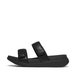 Damskie sandały na koturnie FitFlop F-Mode Go. Szare sandały damskie FIT FLOP, bez wzorów, z materiału, bez obcasa, na koturnie, bez zapięcia. Za 469.00 zł.