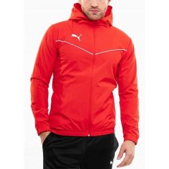 Puma teamRISE All Weather kurtka. Białe kurtki męskie Puma, l, bez wzorów, z materiału, z kapturem. Za 190.25 zł.