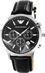 Zegarek Emporio Armani Zegarek Męski Emporio Armani Chronograf AR2447. Zegarki męskie Emporio Armani, bez wzorów. Za 420.06 zł.
