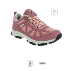 Damskie buty trekkingowe z niską cholewką Élémenterre Sanbona. Czerwone obuwie trekkingowe damskie Elementerre, z gumy, przed kostkę, bez zapięcia. Za 240.00 zł.