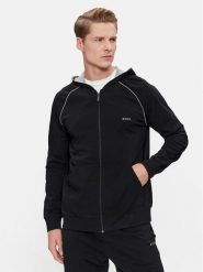 Boss Bluza Mix&Match 50515392 Czarny Regular Fit. Czarne bluzy męskie Boss, m, bez wzorów, z bawełny, bez ramiączek, bez kaptura. Za 299.99 zł.