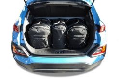 Torby Do Bagażnika Hyundai Kona Ev 2018-2022 3Szt Kjust. Czarne torby podróżne damskie KJUST, bez wzorów, z kauczuku. Za 921.00 zł.