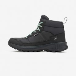 Buty turystyczne damskie Quechua NH100 mid wodoodporne. Niebieskie obuwie trekkingowe damskie QUECHUA, bez zapięcia. Za 169.99 zł.