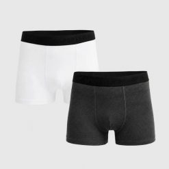BOKSERKI MĘSKIE 4F 2PAK BIELIZNA MAJTKI L UBXSM022. Bokserki męskie 4F, bez wzorów, z bawełny. Za 52.00 zł.