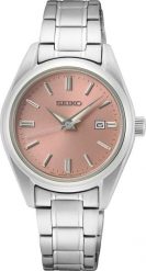 Zegarek Seiko Zegarek damski Seiko SUR529P1 srebrny. Szare zegarki damskie Seiko, srebrne. Za 848.99 zł.