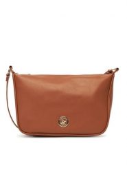 Beverly Hills Polo Club Torebka C-BHPC-L-001-08 Brązowy. Brązowe listonoszki damskie Beverly Hills Polo Club, bez wzorów, z materiału, bez dodatków. Za 159.99 zł.