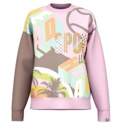 Bluza z okrągłym dekoltem Head Motion Print. Czerwone bluzy damskie Head, bez wzorów, sportowe, bez ramiączek, bez kaptura. Za 528.00 zł.