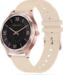 Smartwatch Pacific 27-2 Beżowy (PACIFIC 27-11). Brązowe zegarki smartwatch Pacific, bez wzorów. Za 247.84 zł.
