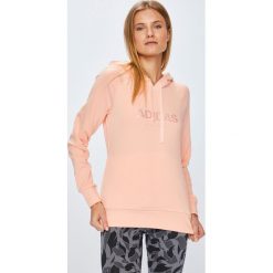 Adidas Performance - Bluza. Pomarańczowe bluzy damskie adidas Performance, s, z aplikacjami, z bawełny, bez ramiączek, z kapturem. W wyprzedaży za 149.90 zł.