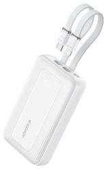 Anker Zolo 10000 mAh 30W z wbudowanymi kablami USB-C+Lightning biały. Białe powerbanki . Za 159.90 zł.