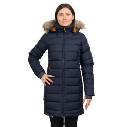 Kurtka puchowa damska Rab Deep Cover. Niebieskie kurtki sportowe damskie RAB, s, bez wzorów, z puchu, bez ramiączek, bez kaptura, trekkingowe. W wyprzedaży za 928.20 zł.
