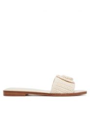 Aldo Klapki Sabbia 14016605 Beżowy. Brązowe klapki damskie Aldo, bez wzorów, z materiału, bez obcasa, bez zapięcia. Za 189.99 zł.