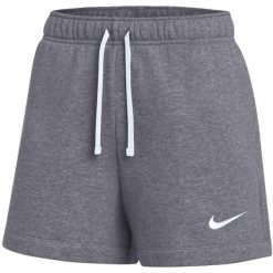 Spodenki krótkie damskie Nike Park 26 Fleece. Szare szorty damskie Nike, bez wzorów, z bawełny, sportowe. Za 141.99 zł.