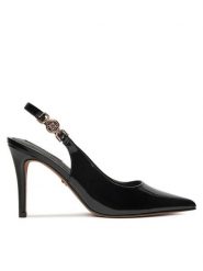 Nine West Szpilki CD23029-2 Czarny. Czarne szpilki damskie Nine West, bez wzorów, z materiału, bez obcasa, na szpilce, bez zapięcia. Za 249.99 zł.