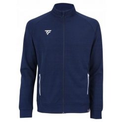 Bluza tenisowa rozpinana męska Tecnifibre Team Jacket. Niebieskie bluzy męskie TECNIFIBRE, m, bez wzorów, sportowe, bez ramiączek, bez kaptura. W wyprzedaży za 229.00 zł.