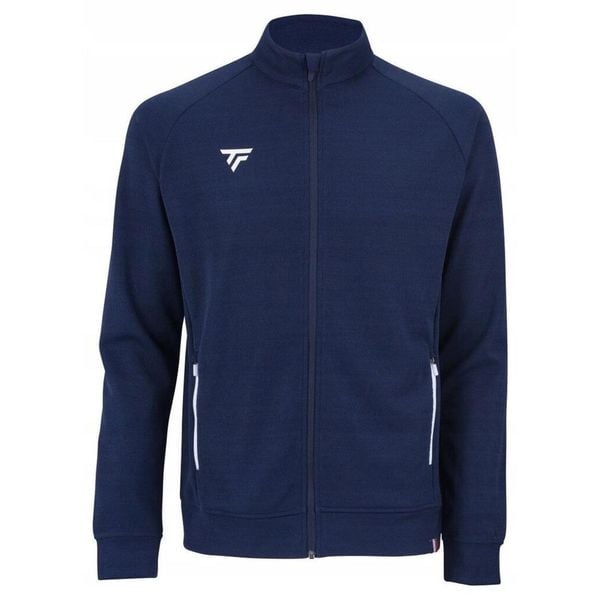 Bluza tenisowa rozpinana męska Tecnifibre Team Jacket. Niebieskie bluzy męskie TECNIFIBRE, m, bez wzorów, sportowe, bez ramiączek, bez kaptura. W wyprzedaży za 229.00 zł.