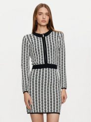 Gaudi Sukienka dzianinowa 421FD13012 Czarny Slim Fit. Czarne sukienki damskie Gaudi, xl, bez wzorów, z dzianiny, bez kołnierzyka, bez ramiączek. Za 539.99 zł.