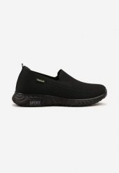 Czarne Buty Sportowe Wsuwane pod Kostkę z Miękką Cholewką Ravionae. Czarne buty sportowe męskie Born2be, bez wzorów, z jeansu, bez zapięcia. Za 79.99 zł.