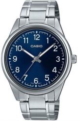 Zegarek Casio Męski 47 mm MTP-V005D-2B4 (MTP-V005D-2B4UDF). Zegarki męskie Casio, bez wzorów. Za 159.99 zł.