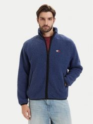 Tommy Jeans Polar DM0DM22345 Niebieski Regular Fit. Niebieskie bluzy sportowe męskie Tommy Jeans, m, bez wzorów, z jeansu, bez kaptura. Za 529.99 zł.