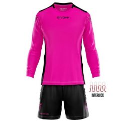 Komplet bramkarski koszulka z długim rękawem i spodenki Givova Hyguana. Czarne bluzy męskie Givova, m, bez wzorów, młodzieżowe, bez ramiączek, bez kaptura. Za 119.78 zł.