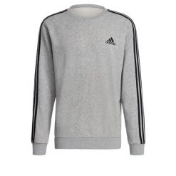 Bluza adidas Essentials French Terry 3-Bandes. Czarne bluzy męskie Adidas, s, bez wzorów, sportowe, bez ramiączek, bez kaptura. Za 199.00 zł.