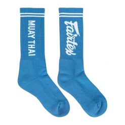 Skarpety do muay thai FAIRTEX EU. Skarpety męskie FAIRTEX, z aplikacjami, z bawełny. Za 79.99 zł.