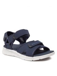 Skechers Sandały Go Consistent Sandal-Tributary 229097/NVBK Granatowy. Niebieskie sandały męskie Skechers, bez wzorów, ze skóry, bez zapięcia. Za 269.99 zł.
