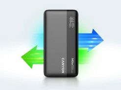 Canyon OnPower 240 25000 mAh tumsi peleka - Portativais barosanas avots CNS-CPB240 (5291485018061). Powerbanki Canyon. Za 232.17 zł.