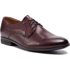Półbuty LASOCKI FOR MEN - MB-COMMON-15 Bordowy. Czerwone buty wizytowe męskie Lasocki For Men, bez wzorów, ze skóry, bez obcasa, bez zapięcia. Za 189.99 zł.